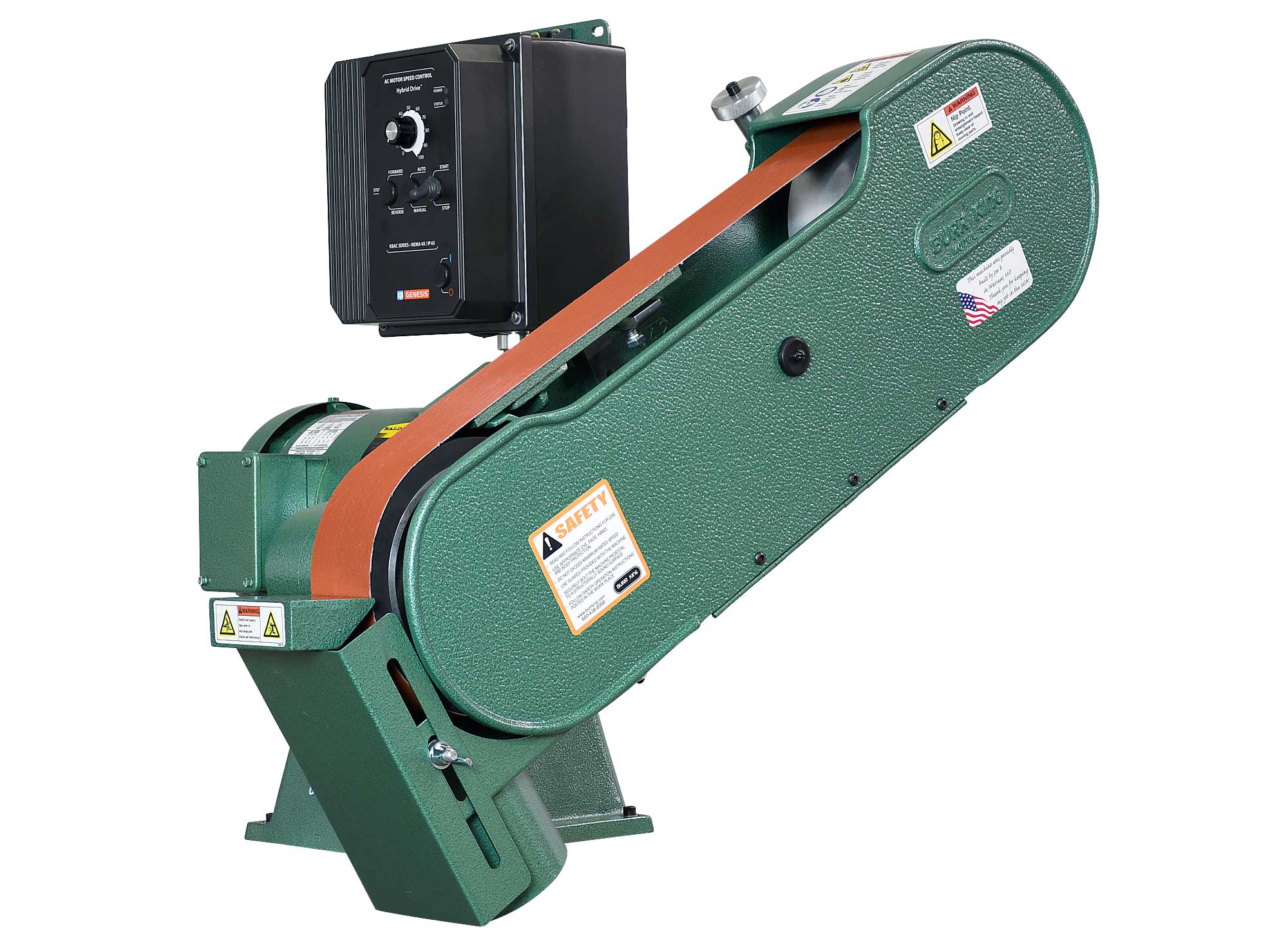 Model 960-250 shown with Optional partial wrap dust scoop